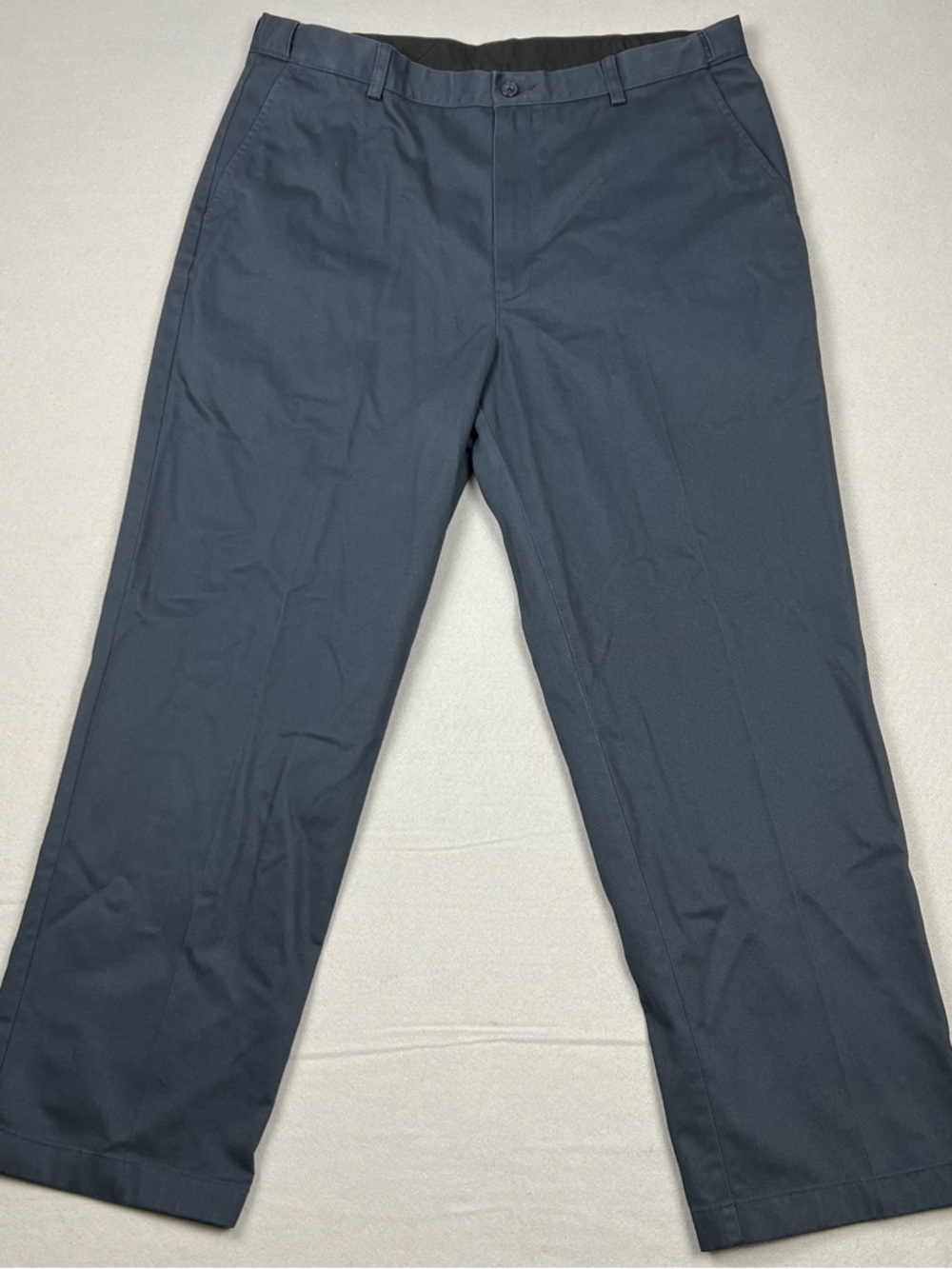 LL Bean Men's 38x30 Double L Carbon Navy Chinos Comfort Waist Wrinkle-Free Pants